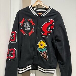 Icecream Black Jacket with Colorful Patches